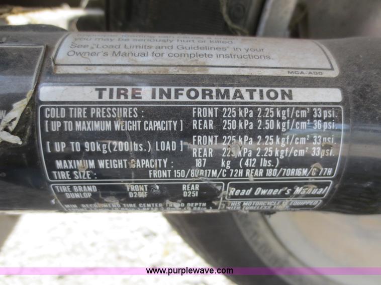 image for item F6972 2007 Honda VTX1800S Tourer motorcycle