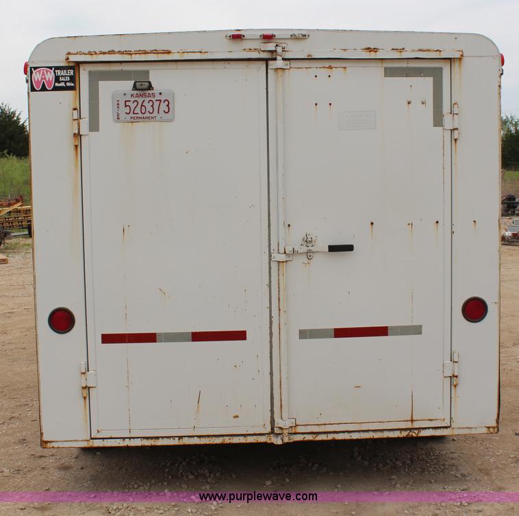 image for item H2677 2001 WW enclosed gooseneck trailer