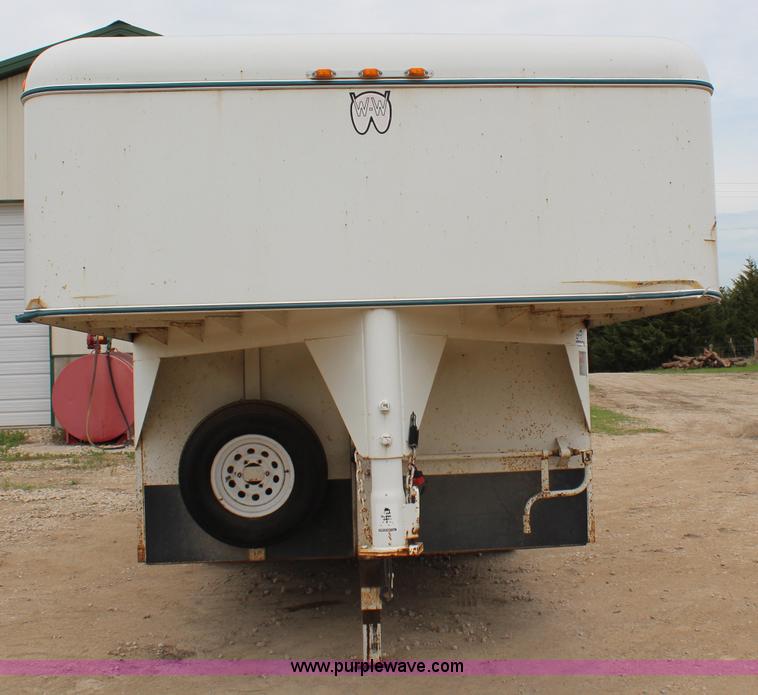 image for item H2677 2001 WW enclosed gooseneck trailer