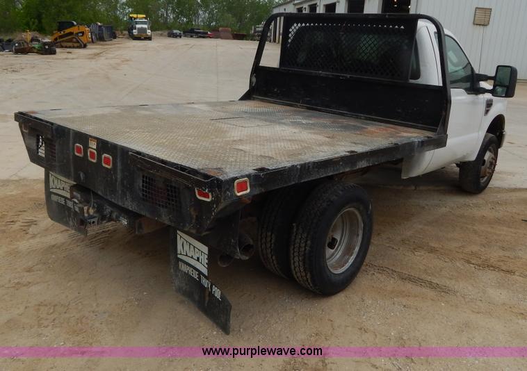 image for item H3400 2008 Ford F350 Super Duty XL flatbed pickup truck