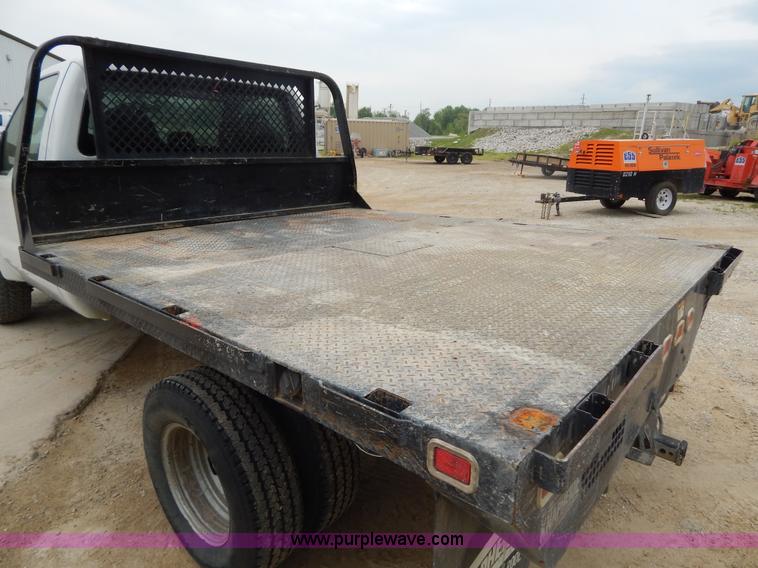 image for item H3400 2008 Ford F350 Super Duty XL flatbed pickup truck