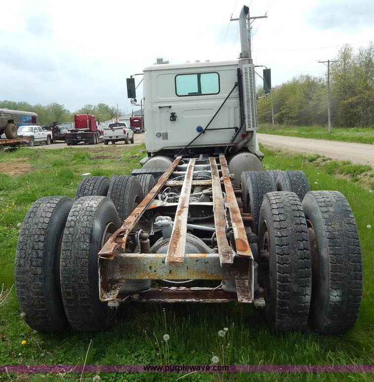image for item H3401 1994 Volvo WIA triple axle truck cab and chassis