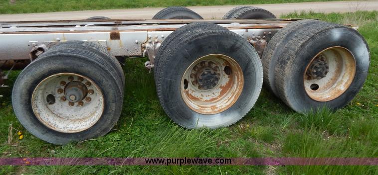 image for item H3401 1994 Volvo WIA triple axle truck cab and chassis