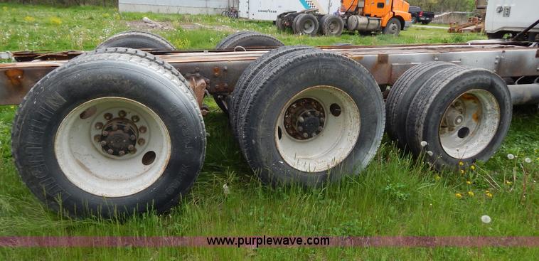 image for item H3401 1994 Volvo WIA triple axle truck cab and chassis