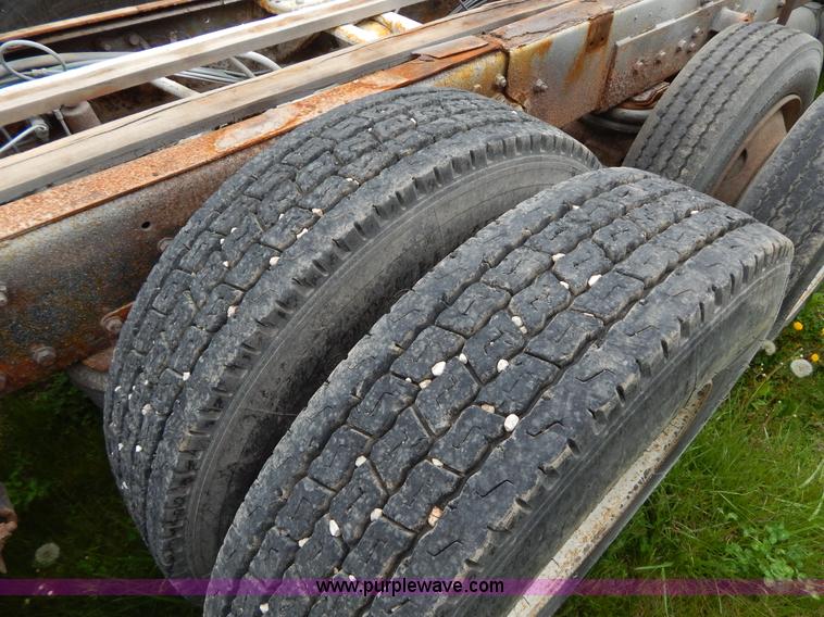 image for item H3401 1994 Volvo WIA triple axle truck cab and chassis