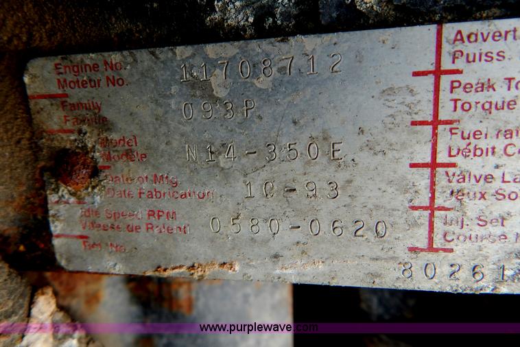 image for item H3401 1994 Volvo WIA triple axle truck cab and chassis