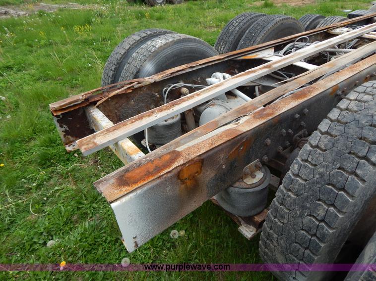 image for item H3401 1994 Volvo WIA triple axle truck cab and chassis