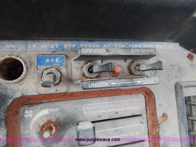 image for item H3401 1994 Volvo WIA triple axle truck cab and chassis