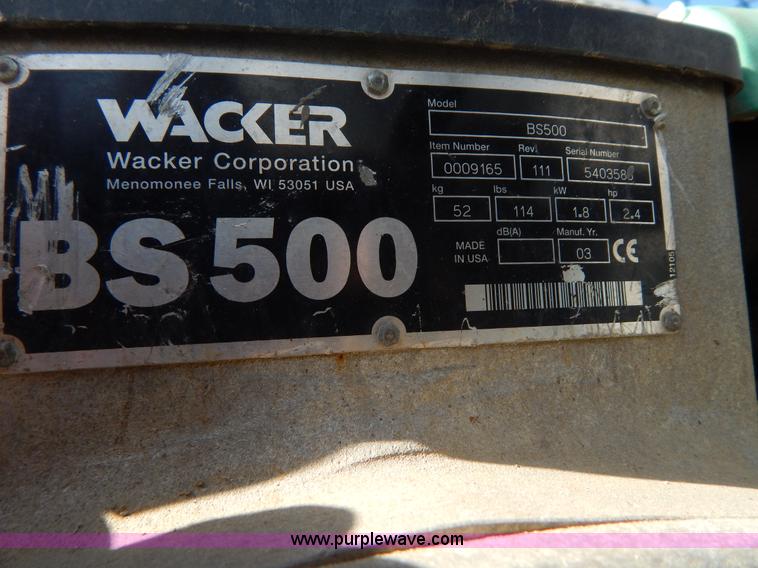 image for item H3412 (4) Wacker jumping jack tampers