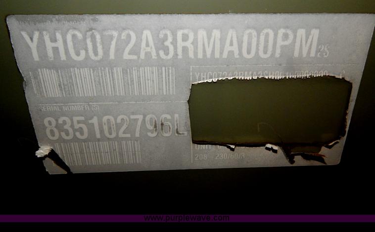 image for item H3417 Trane six ton roof top AC and heating unit