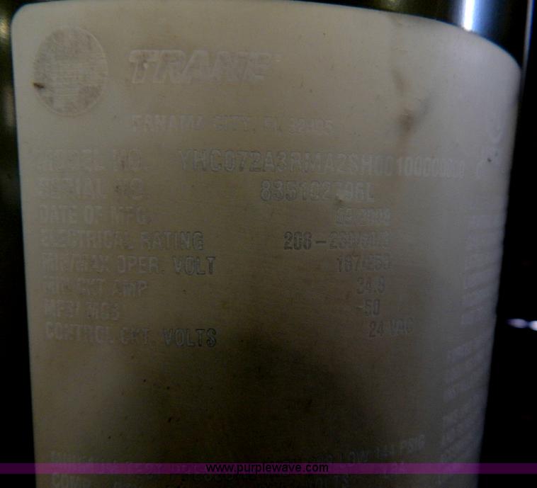 image for item H3417 Trane six ton roof top AC and heating unit