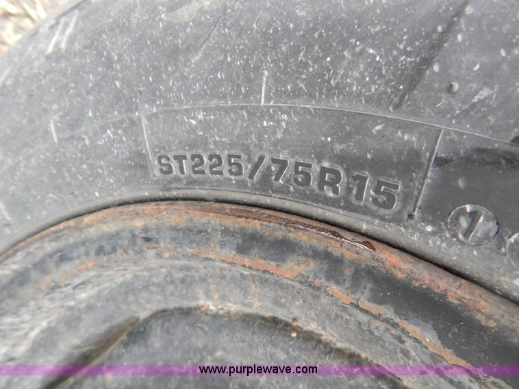 image for item H3452 1992 Custom 14' flatbed trailer