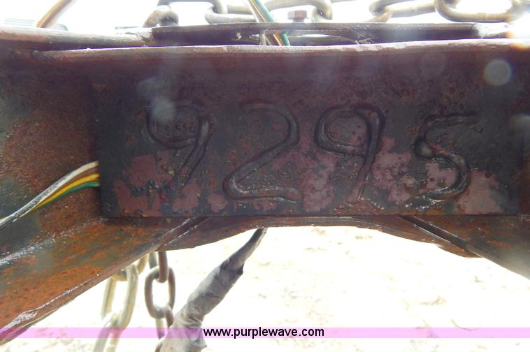 image for item H3452 1992 Custom 14' flatbed trailer