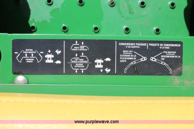 image for item H5663 John Deere Z830A ZTR lawn mower