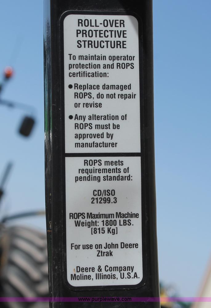 image for item H5663 John Deere Z830A ZTR lawn mower