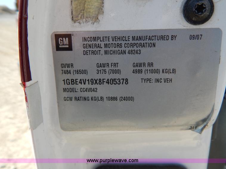 image for item I1005 2008 Chevrolet C4500 ambulance