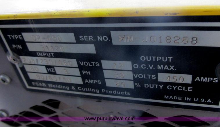 image for item I2730 Esab DP-450 Digipulse 450i welder