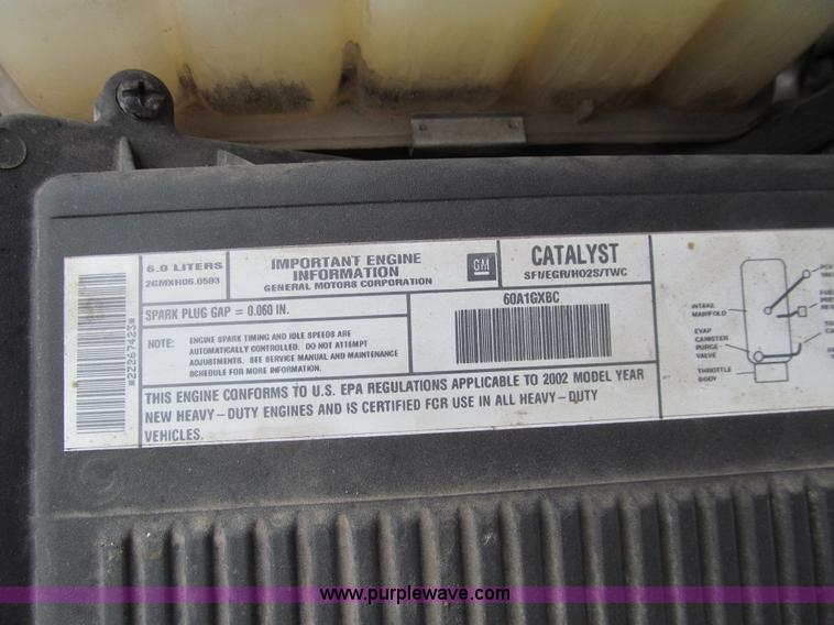 image for item J3484 2002 Chevrolet Silverado 2500 LS pickup truck