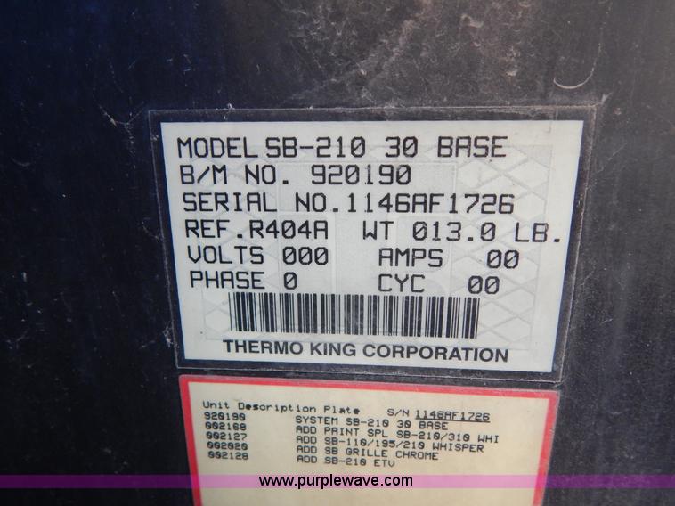 image for item Z9360 Thermo King reefer unit