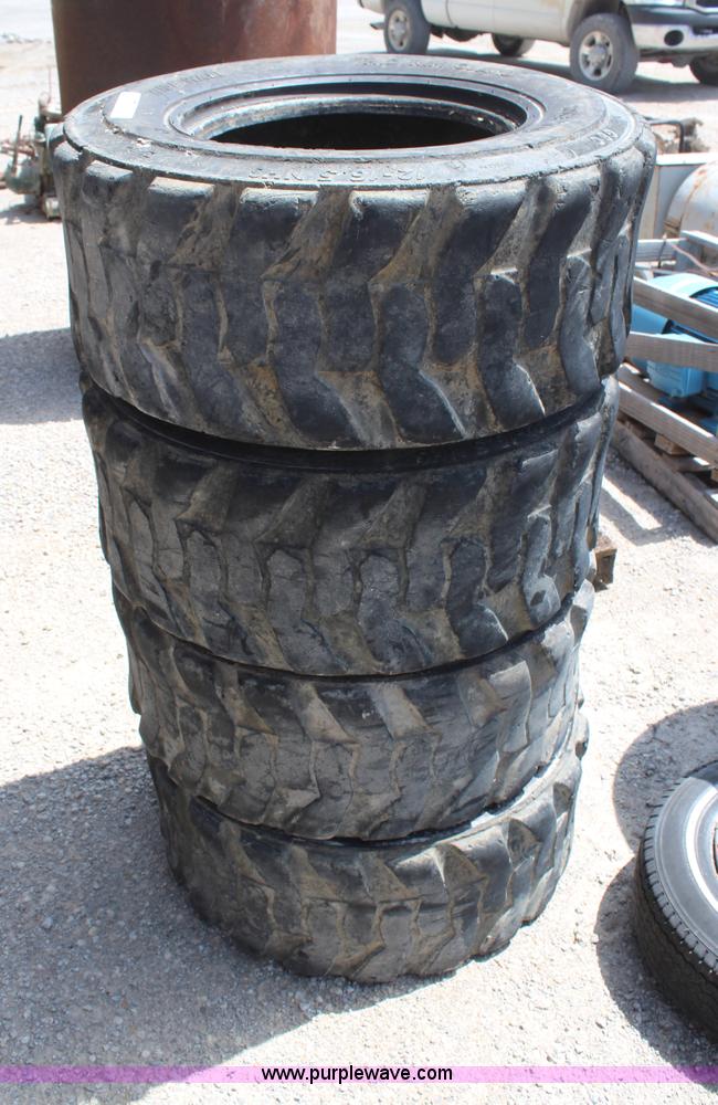 image for item AM9295 (4) 12-16.5 skid steer tires