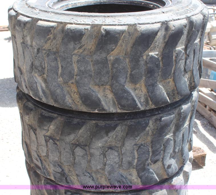 image for item AM9295 (4) 12-16.5 skid steer tires