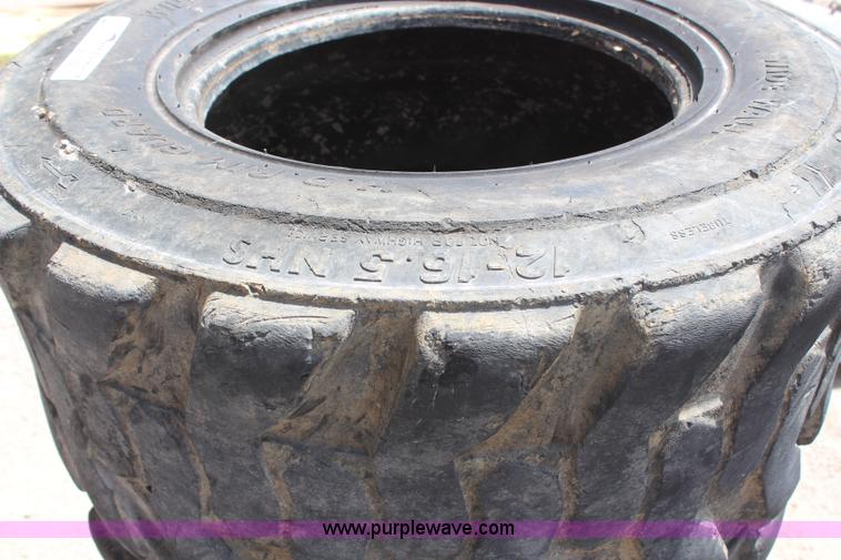 image for item AM9295 (4) 12-16.5 skid steer tires