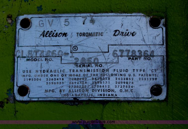 image for item AM9305 Allison CLBT4460 automatic transmission