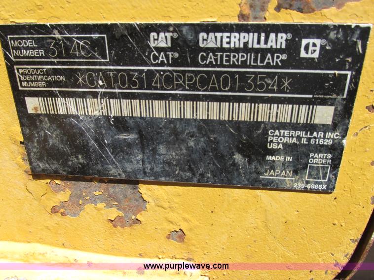 image for item D3961 2006 Caterpillar 314C LCR excavator