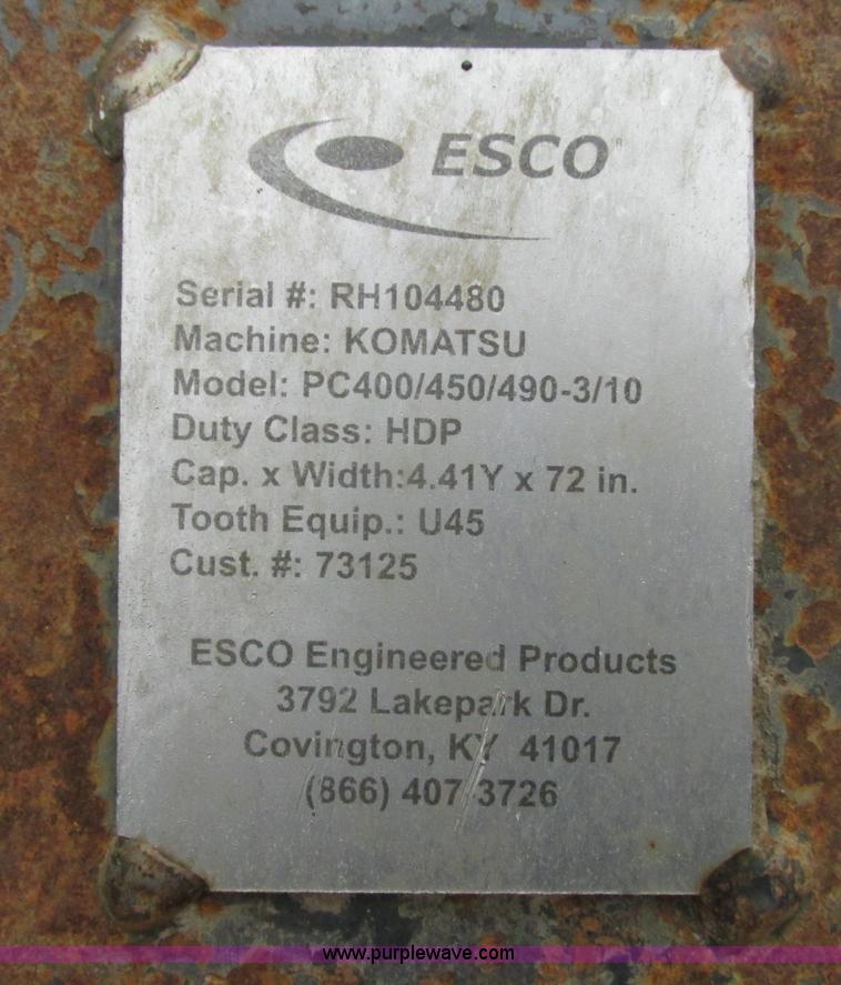 image for item F4881 Esco 72" seven tooth bucket