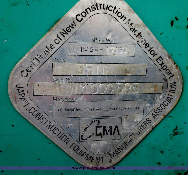 image for item F6974 2006 IHI 35N mini excavator