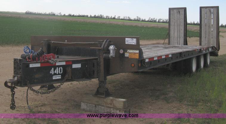 image for item G8290 2007 Winston flatbed equipment trailer