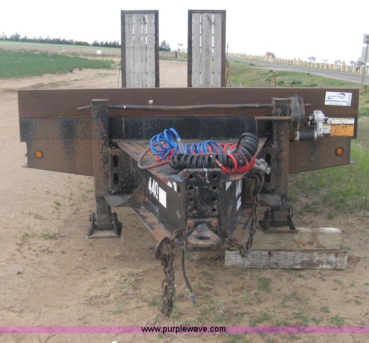 image for item G8290 2007 Winston flatbed equipment trailer