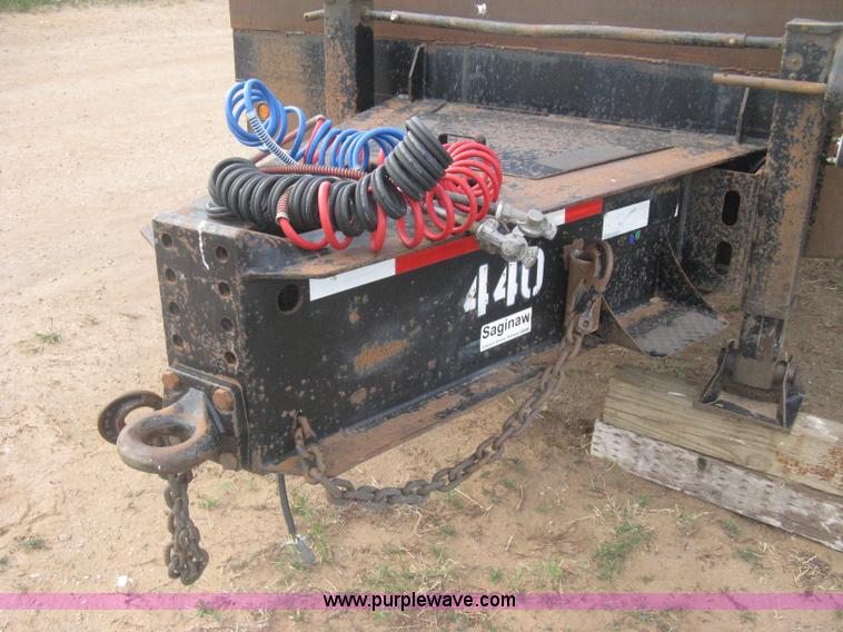 image for item G8290 2007 Winston flatbed equipment trailer