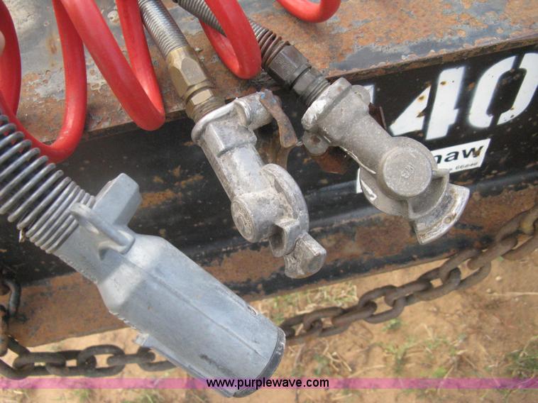 image for item G8290 2007 Winston flatbed equipment trailer