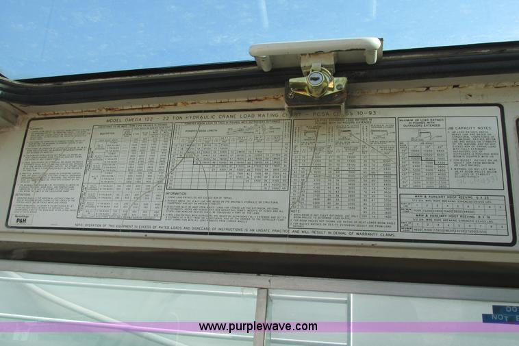 image for item G8357 P & H 122 Omega 100 series hydraulic crane