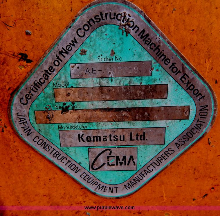 image for item H3397 2006 Komatsu PC78MR-6 mini excavator