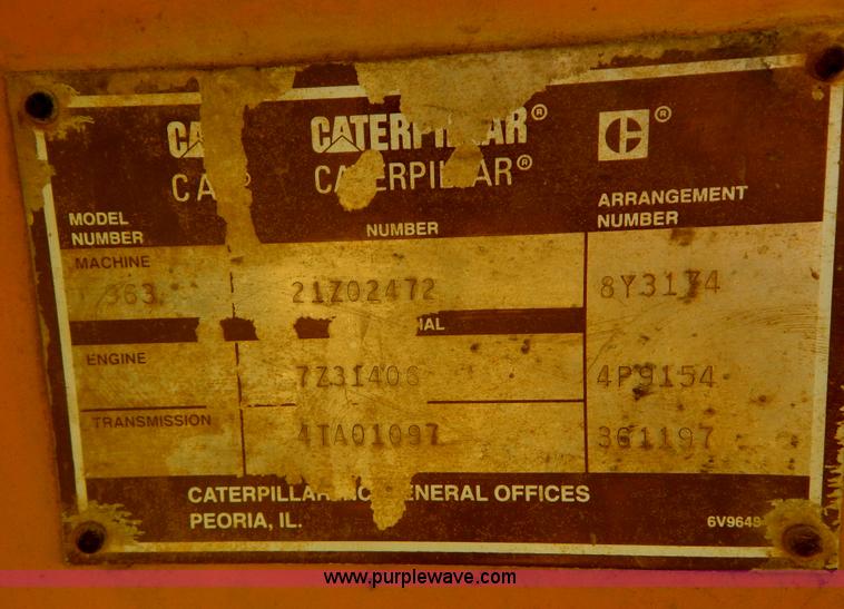 image for item H3436 1988 Caterpillar 963 track loader