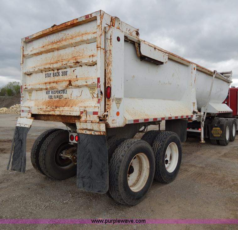 image for item H3440 1996 West barrel end dump trailer