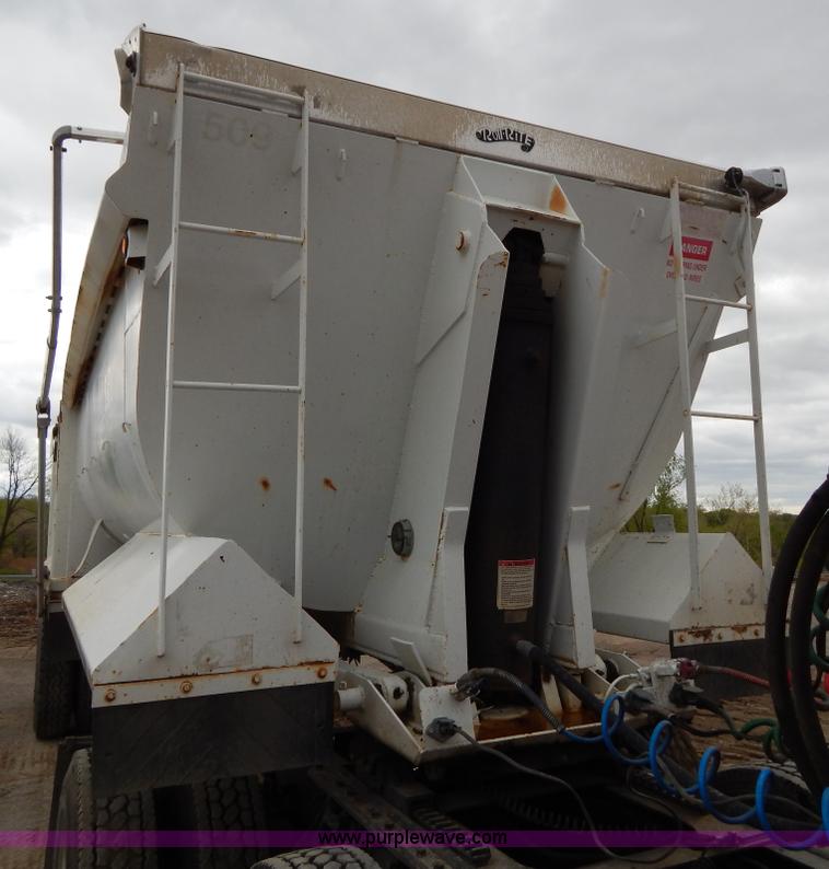 image for item H3440 1996 West barrel end dump trailer