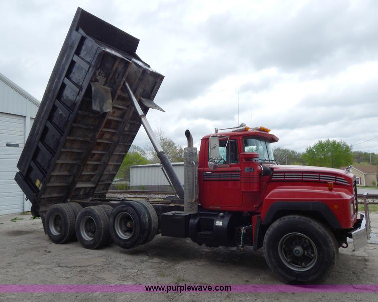 image for item H3450 1993 Mack RD690S triple axle dump truck