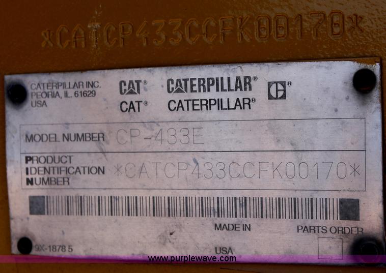 image for item H5675 2003 Caterpillar CP-433E vibratory padfoot compactor