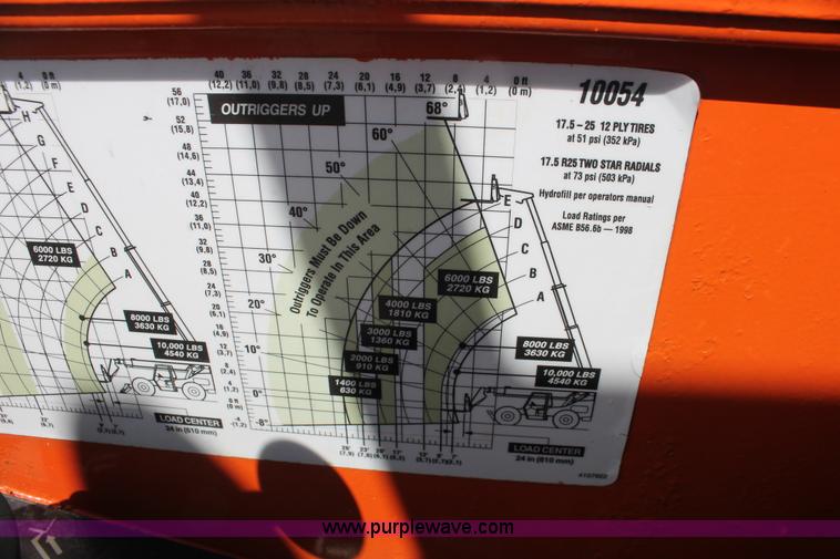 image for item H5690 1999 SkyTrack 10542 telehandler
