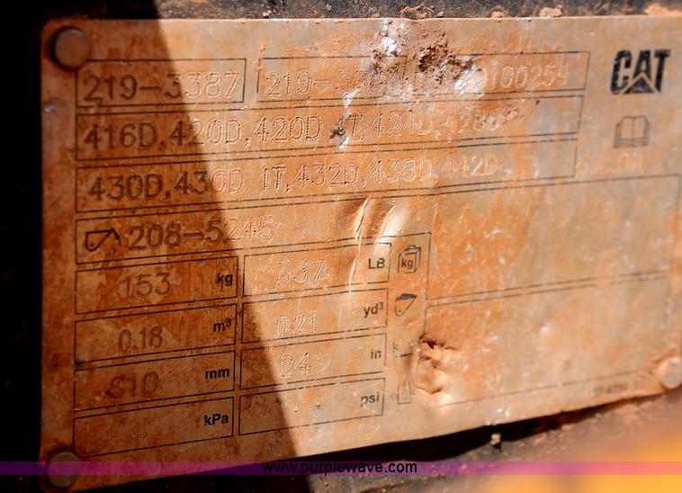 image for item H5696 2006 Caterpillar 416D backhoe