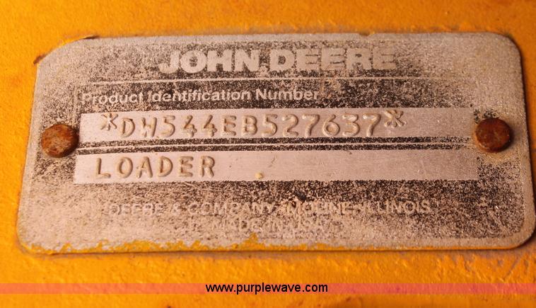 image for item H5698 1990 John Deere 544E wheel loader