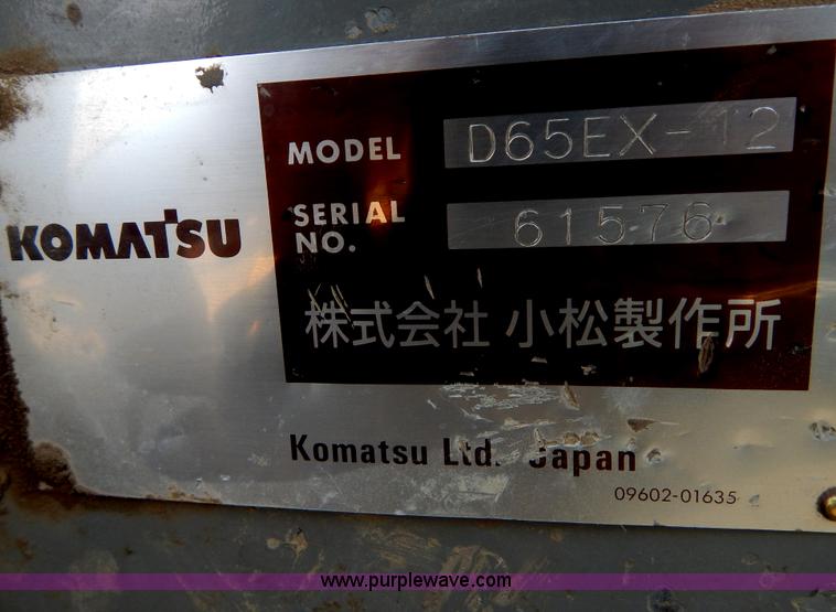 image for item I1008 1996 Komatsu D65EX-12 dozer