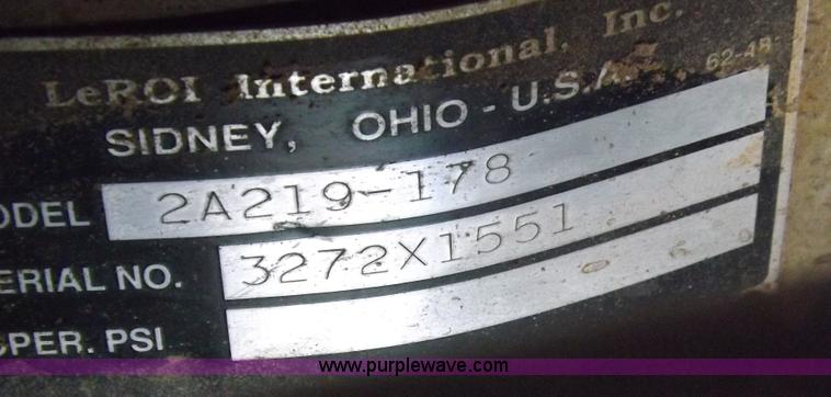image for item I9022 1996 Leroi 2A219-178 air compressor