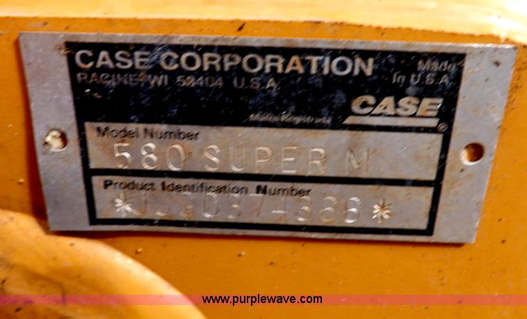 image for item I9023 2003 Case 580 Super M backhoe