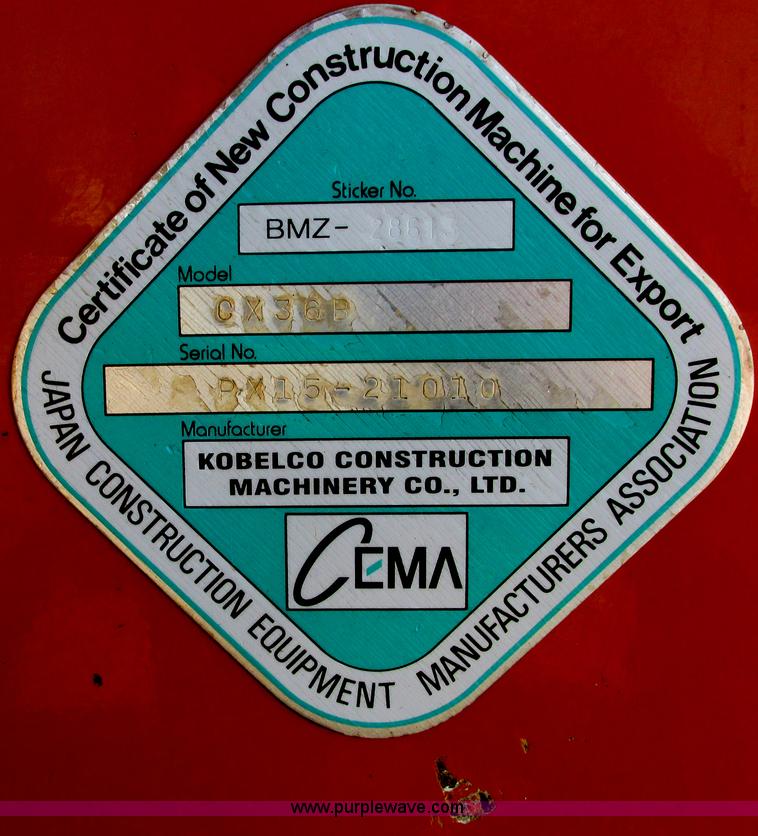 image for item I9653 2010 Case CX36B ZTS compact excavator