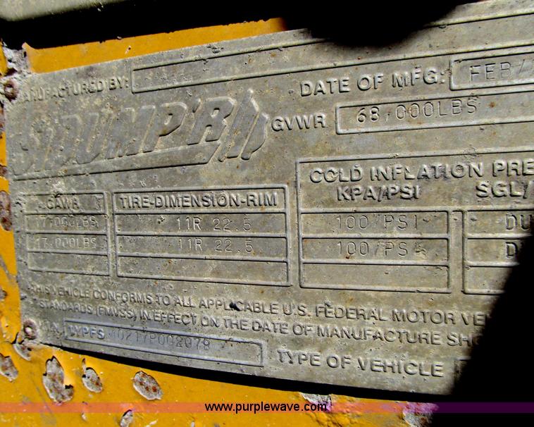 image for item E4701 2007 Sidumpr side dump trailer