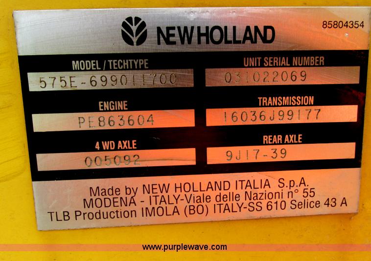 image for item E4713 2000 New Holland 575E backhoe